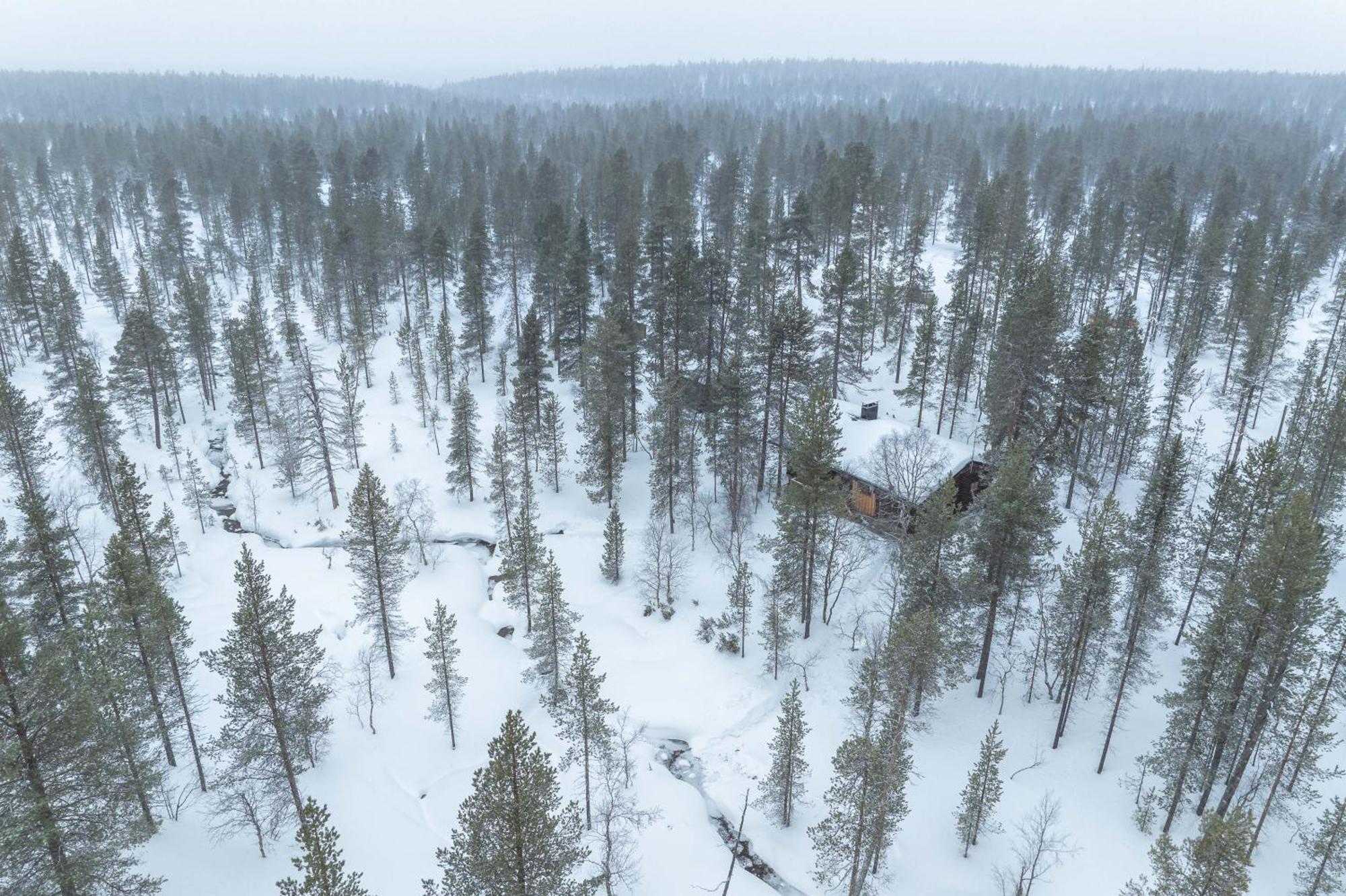 Kuukkeli Log Houses Aurora Cabin - Jaspis Saariselka Exterior photo